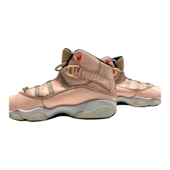 Kids Air Jordan Six Rings Pink Basketball Sneakers - Picture 3 of 8
